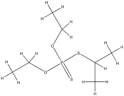 diethoxy-propan-2-ylsulfanyl-sulfanylidene-phosphorane 구조식 이미지