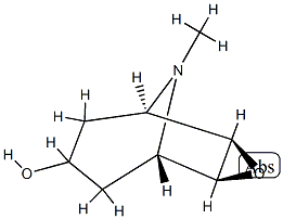 (1α,2β,4β,5α)-9-Methyl-3-oxa-9-azatricyclo[3.3.1.02,4]nonan-7α-ol Structure