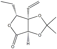 D-리보-헥소닉산,5,6-디데옥시-3-C-에테닐-2,3-O-(1-메틸에틸리덴)-,감마-락톤(9CI) 구조식 이미지