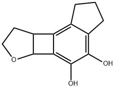 1H-Indeno[4,5:3,4]cyclobuta[1,2-b]furan-4,5-diol, 2,3,5b,7,8,8a-hexahydro- (9CI) Structure