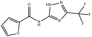2-Furancarboxamide,N-[5-(trifluoromethyl)-1H-1,2,4-triazol-3-yl]-(9CI) Structure