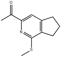 1-(1-Methylsulfanyl-6,7-dihydro-5H-[2]pyrindin-3-yl)-ethanone 구조식 이미지