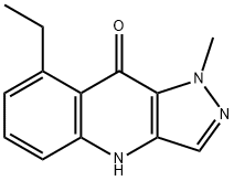 9H-Pyrazolo[4,3-b]quinolin-9-one,8-ethyl-1,4-dihydro-1-methyl-(9CI) 구조식 이미지