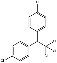 다이클로로다이페닐트라이클로로에테인(디클로로디페닐트리클로로에탄) 구조식 이미지
