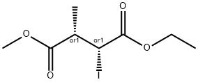 Butanedioic acid, 2-iodo-3-methyl-, 1-ethyl 4-methyl ester, (2R,3S)-rel- (9CI) Structure