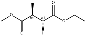 Butanedioic acid, 2-iodo-3-methyl-, 1-ethyl 4-methyl ester, (2R,3R)-rel- (9CI) Structure