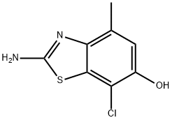 6-Benzothiazolol,2-amino-7-chloro-4-methyl-(9CI) Structure