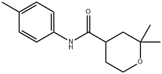 2H-Pyran-4-carboxamide,tetrahydro-2,2-dimethyl-N-(4-methylphenyl)-(9CI) Structure