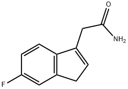 1H-Indene-3-acetamide,6-fluoro-(9CI) Structure