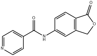 4-Pyridinecarboxamide,N-(1,3-dihydro-1-oxo-5-isobenzofuranyl)-(9CI) Structure