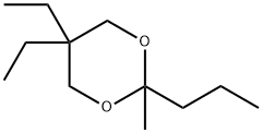 1,3-Dioxane,5,5-diethyl-2-methyl-2-propyl-(9CI) 구조식 이미지