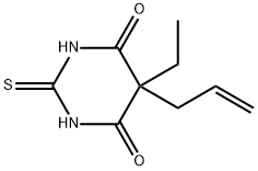 4,6(1H,5H)-Pyrimidinedione,5-ethyldihydro-5-(2-propenyl)-2-thioxo-(9CI) 구조식 이미지