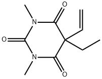 2,4,6(1H,3H,5H)-Pyrimidinetrione,5-ethenyl-5-ethyl-1,3-dimethyl-(9CI) Structure