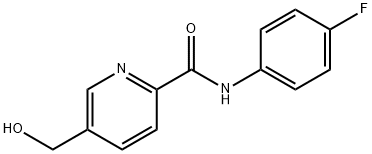 2-Pyridinecarboxamide,N-(4-fluorophenyl)-5-(hydroxymethyl)-(9CI) Structure