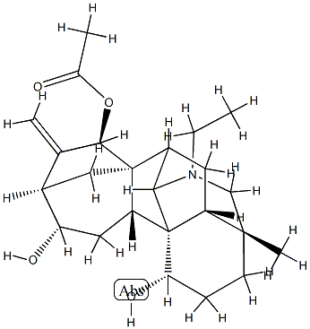 21-Ethyl-4-methyl-16-methylene-7,20-cycloveatchane-1α,12α,15β-triol 15-acetate 구조식 이미지