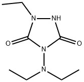 1,2,4-Triazolidine-3,5-dione,4-(diethylamino)-2-ethyl-(9CI) 구조식 이미지
