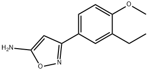 5-Isoxazolamine,3-(3-ethyl-4-methoxyphenyl)-(9CI) Structure