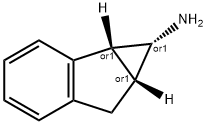 Cycloprop[a]inden-1-amine, 1,1a,6,6a-tetrahydro-, (1R,1aR,6aR)-rel- (9CI) Structure