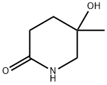 5-하이드록시-5-메틸피페리딘-2-온 구조식 이미지