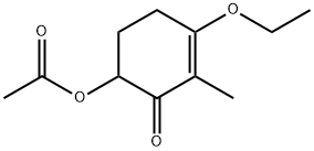 2-Cyclohexen-1-one,6-(acetyloxy)-3-ethoxy-2-methyl-(9CI) Structure