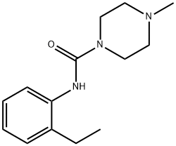 1-피페라진카르복사미드,N-(2-에틸페닐)-4-메틸-(9CI) 구조식 이미지
