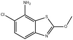 7-벤조티아졸아민,6-클로로-2-메톡시-(9CI) 구조식 이미지