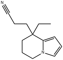 8-인돌리진프로판니트릴,8-에틸-5,6,7,8-테트라히드로-(9CI) 구조식 이미지