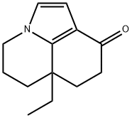 9H-Pyrrolo[3,2,1-ij]quinolin-9-one,6a-ethyl-4,5,6,6a,7,8-hexahydro-(9CI) 구조식 이미지
