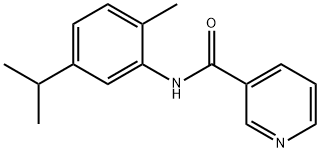 3-Pyridinecarboxamide,N-[2-methyl-5-(1-methylethyl)phenyl]-(9CI) 구조식 이미지