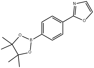 2-[4-(4,4,5,5-Tetramethyl-[1,3,2]dioxaborolan-2-yl)-phenyl]-oxazole Structure