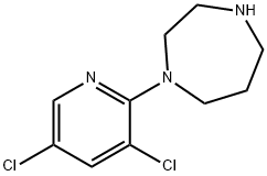 1-(3,5-DICHLOROPYRIDIN-2-YL)-1,4-DIAZEPANE 구조식 이미지