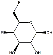 베타-D-릭소-헥소피라노스,4,6-디데옥시-4,6-디플루오로-,(2Xi)-(9CI) 구조식 이미지