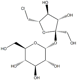 6-Chloro-6-deoxy-β-D-fructofuranosyl α-D-glucopyranoside Structure