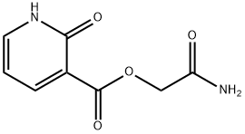 3-Pyridinecarboxylicacid,1,2-dihydro-2-oxo-,2-amino-2-oxoethylester(9CI) Structure