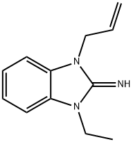 2H-Benzimidazol-2-imine,1-ethyl-1,3-dihydro-3-(2-propenyl)-(9CI) 구조식 이미지