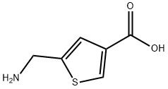 3-Thiophenecarboxylicacid,5-(aminomethyl)-(9CI) Structure