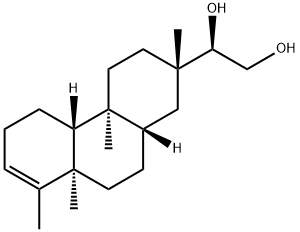 (R)-1-[(2S)-1,2,3,4,4a,4bα,5,6,8a,9,10,10aα-Dodecahydro-2,4aβ,8,8aβ-tetramethylphenanthren-2-yl]-1,2-ethanediol Structure