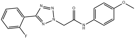 2-[5-(2-fluorophenyl)-2H-tetraazol-2-yl]-N-(4-methoxyphenyl)acetamide Structure