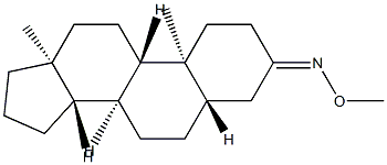 5α-Androstan-3-one O-methyl oxime Structure