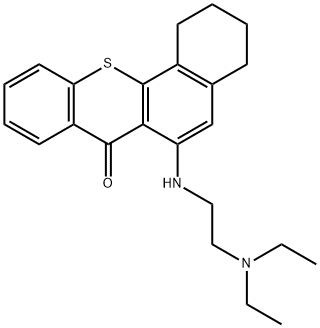 1-(beta-diethylaminoethylamino)-3,4-cyclohexenothiaxanthone 구조식 이미지
