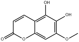 2H-1-Benzopyran-2-one,5,6-dihydroxy-7-methoxy-(9CI) 구조식 이미지