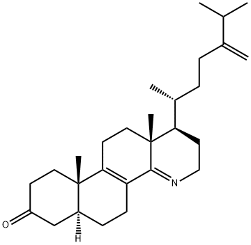 15-Aza-D-homo-5α-ergosta-8,14,24(28)-trien-3-one Structure
