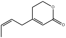 2H-Pyran-2-one, 4-(2Z)-2-butenyl-5,6-dihydro- (9CI) 구조식 이미지