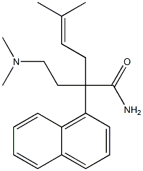 α-[2-(Dimethylamino)ethyl]-α-(3-methyl-2-butenyl)-1-naphthaleneacetamide Structure