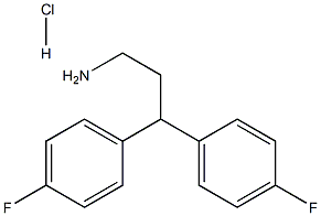 rac-3,3-Bis(p-fluorophenyl)propylamine Hydrochloride Structure