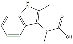 1H-인돌-3-아세트산,-알파-,2-디메틸-(9CI) 구조식 이미지