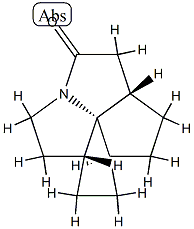 2H-Pentaleno[1,6-gh]pyrrolizin-2-one,decahydro-,(3R,5aR,7aR,9aS,9bR)-rel-(9CI) 구조식 이미지