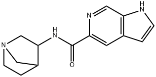 1H-Pyrrolo[2,3-c]pyridine-5-carboxamide,N-1-azabicyclo[2.2.1]hept-3-yl-(9CI) Structure