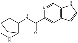 1H-Pyrrolo[2,3-c]pyridine-5-carboxamide,N-2-azabicyclo[2.2.1]hept-6-yl-(9CI) Structure