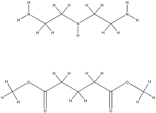 Pentanedioic acid, dimethyl ester, polymer with N-(2-aminoethyl)-1,2-ethanediamine Structure